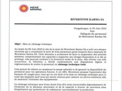 Attaque de la mine Riverstone Karma : le personnel mis en chômage technique