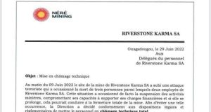 Attaque de la mine Riverstone Karma : le personnel mis en chômage technique
