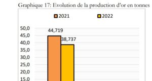 Crise dans le secteur minier en 2022: la production d’or en baisse de 13,4% comparée à 2021