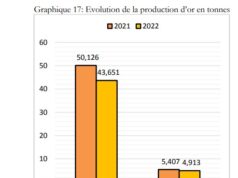 Secteur minier : 43,651 tonnes d’or produits entre janvier et septembre 2022