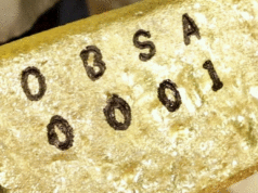 The first gold bar of the company #Orezone_Bomboré_SA, the bar of hope