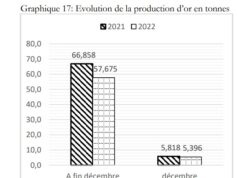 Burkina Faso : 57,675 tonnes d’or produits en 2022