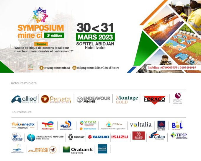 Côte d’Ivoire: 2nd edition of the Mining Symposium: 30 and 31 March 2023 on the theme of local content