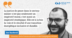 Egalité de sexe dans le secteur extractif : la forte contribution de la Coalition Publiez ce que Vous Payer (PCQVP) (Special 8 mars 2023)