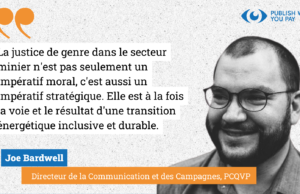 Egalité de sexe dans le secteur extractif : la forte contribution de la Coalition Publiez ce que Vous Payer (PCQVP) (Special 8 mars 2023)
