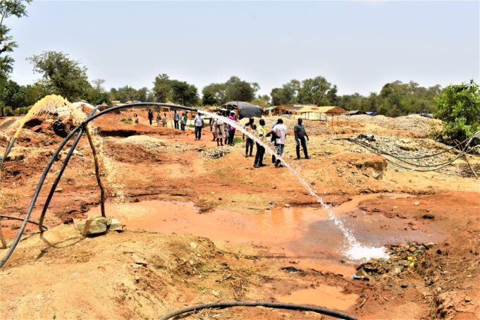 Start of the feasibility study for the drainage basin at the Djikando artisanal mining site
