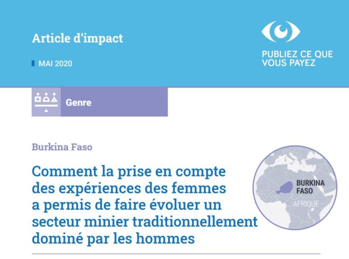 Burkina Faso: How taking women’s experiences into account has helped to bring about change in a mining sector traditionally dominated by men