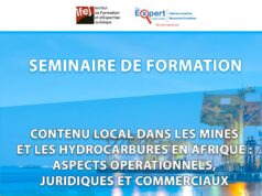 Séminaire de formation sur le contenu local dans les secteurs des mines et des hydrocarbures