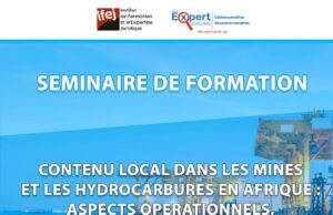 Séminaire de formation sur le contenu local dans les secteurs des mines et des hydrocarbures