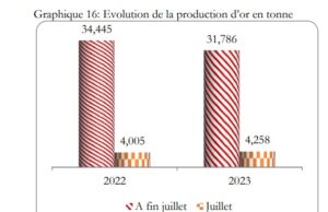 Burkina Faso : La baisse de la production d’or compensée par la hausse du prix de vente de l’or