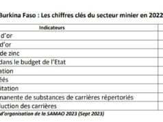 Burkina Faso : Les chiffres clés du secteur minier en 2022