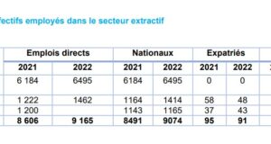 Mauritanie : Le secteur minier a créé 9165 emplois directs en 2022