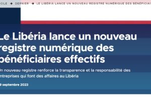 Transparency in the extractive industries: Liberia launches a new digital register of beneficial owners
