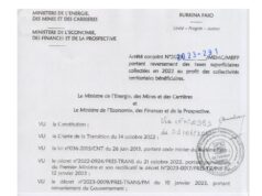 Taxes superficiaires 2022 : 2,266 milliards FCFA pour les collectivités minières