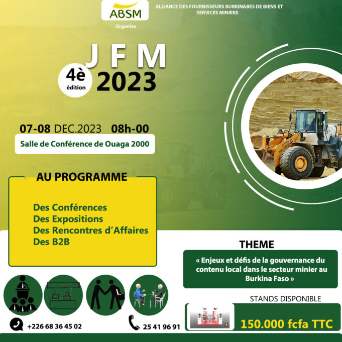 4th Burkina Faso Mining Supplier Day: A day of opportunity sharing