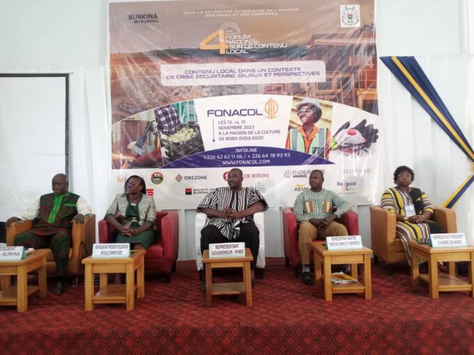 Local content in the mining sector: Players discuss issues and prospects in a context of insecurity