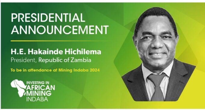 Mining Indaba is honoured to announce that Zambia’s President Hakainde Hichilema will deliver a keynote address in 2024