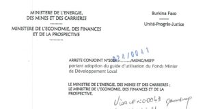 Burkina Faso : Un guide d’utilisation du Fonds minier de Développement local adopté