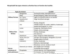 Burkina Faso : L’or et l’argent sont les seuls métaux précieux exploités malgré le riche potentiel minier