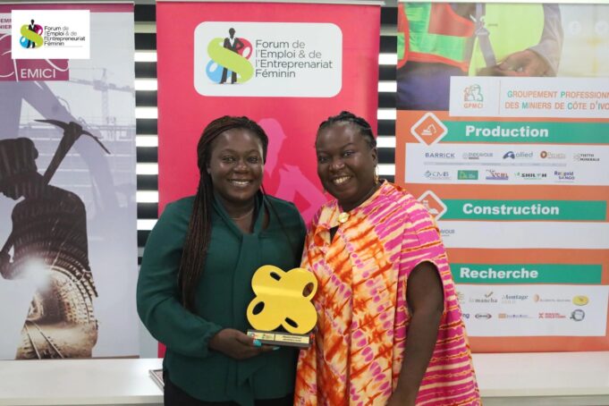#Femme_dans_le_secteur_minier : Christine LOGBO de la Côte d’Ivoire reçoit le prix « Femme d’Impact Industrie et Mine »