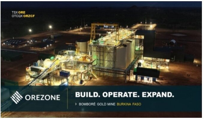 Orezone Bomboré : 25,860 milliards FCFA de bénéfices net en 2023