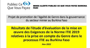 #Femme_dans_le_secteur_minier : Le Burkina Faso champion de l’intégration du genre dans le secteur minier