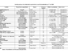 Burkina Faso: Liste des sites miniers industriels en production ou arrêt de production