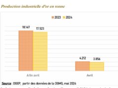 Burkina Faso : Une baisse de la production industrielle d’or en perspective en 2024