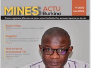 La Une du premier numéro du magazine papier de Mines actu Burkina