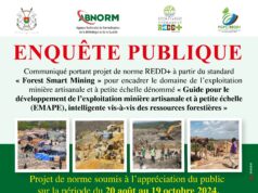 COMMUNIQUE : PROJET DE NORME REDD+ A PARTIR DU STANDARD « FOREST SMART MINING » POUR ENCADRER LE DOMAINE DE L’EXPLOITATION MINIERE ARTISANALE ET A PETITE ECHELLE DENOMME « GUIDE POUR LE DEVELOPPEMENT DE L’EXPLOITATION MINIERE ARTISANALE ET A PETITE ECHELLE (EMAPE), INTELLIGENTE VIS-A-VIS DES RESSOURCES FORESTIERES »