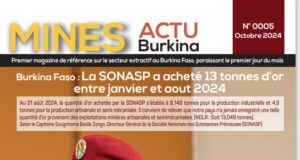 Le numéro 005 du Magazine Mines Actu Burkina est disponible