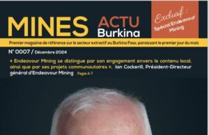 Le numéro 007 du Magazine Mines Actu Burkina de décembre 2024 est disponible