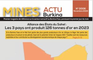Le numéro 006 du Magazine Mines Actu Burkina est disponible