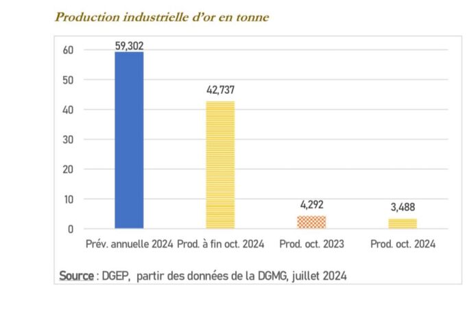 Burkina Faso: 42,7 tonnes d’or produites entre janvier et octobre 2024