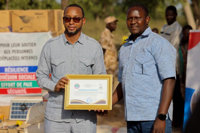 Burkina Faso : Don de la Fondation Endeavour et son partenaire Total Energies aux personnes déplacées internes