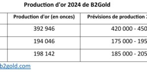 Mali : Avec une production de 12,222 tonnes d’or en 2024, la mine de Fékola projette plus de 16 tonnes en 2025
