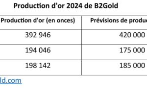 Mali : Avec une production de 12,222 tonnes d’or en 2024, la mine de Fékola projette plus de 16 tonnes en 2025