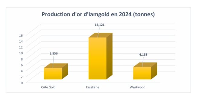 Burkina Faso : La mine d’Essakane a produit 14,121 tonnes d’or en 2024
