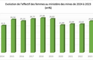 Genre dans le secteur minier : 25,05 % de femmes au ministère des mines en 2023 au Burkina Faso