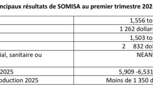 Burkina Faso : La mine de SOMISA a produit 1,556 tonne d’or au premier trimestre 2025