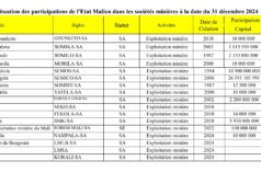 Mali : L’Etat malien actionnaire dans 17 sociétés minières en 2024