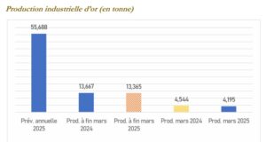 Burkina Faso : La hausse du cours de l’or sauve la baisse de la production au premier trimestre 2025