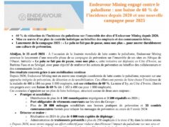Endeavour Mining engagé contre le paludisme : une baisse de 60 % de l’incidence depuis 2020 et une nouvelle campagne pour 2025
