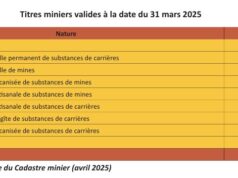 Burkina Faso : 418 titres miniers valides à la date du 31 mars 2025
