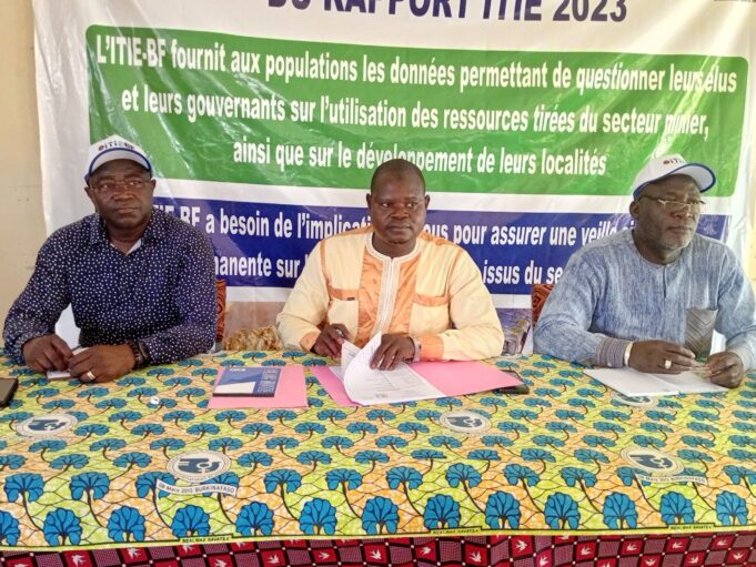 Dissémination du rapport ITIE 2023 à Houndé : Gestion environnementale, réformes sur l’exploitation artisanale, emplois expliqués aux participants