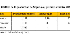 Côte d’Ivoire : La mine de Séguéla a produit 2,385 tonnes d’or au premier semestre 2025
