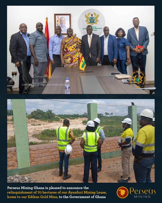 Réhabilitation des sites miniers: Perseus Mining remet 70 hectares de terres aux coopératives minières locales au Ghana