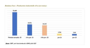 Burkina Faso : La baisse de la production industrielle d’or compensée par la hausse du cours de l’or