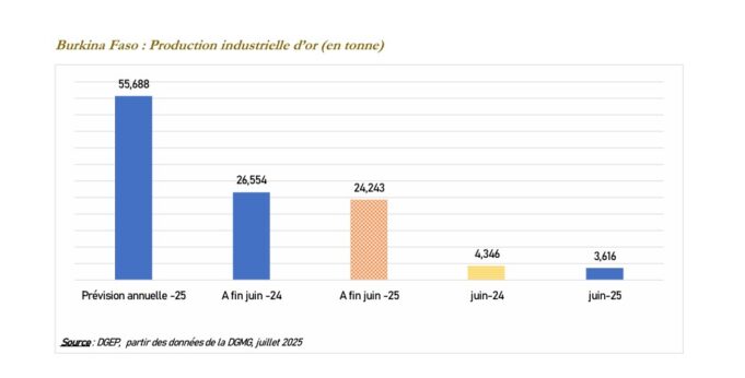 Burkina Faso : La baisse de la production industrielle d’or compensée par la hausse du cours de l’or
