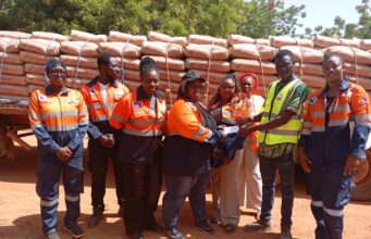 Faso Mêbo : EPC Burkina, un sous-traitant minier, apporte une contribution de 20 tonnes de ciment